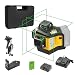 Produktbild Stabila 12-V-System Kreuzlinienlaser LAX 600 G, selbstnivellierend, 3 x 360° grüne Laserlinien, max. Reichweite: 40 m, CAS-Akku und -Ladegerät (EU), Universal- Wandhalterung, Tragekoffer, 19797, Gelb