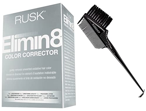 Eliminate RSK Elimin8, Hair Color Corrector, removes Oxidative Hair Color (w/ Sleek 3-in-1 Comb & Brush) Haircolor Hair Color Dye (Regular Color Corrector (original))