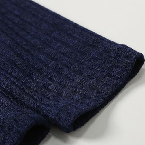 Men's Turtleneck Sweater Crewneck Long Sleeves Lightweight Sweater Comfy Stretch Knitwear Pullover Blouse Tops4