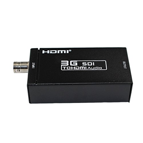 Adaptador conversor 1080P 3G SDI para HDMI suporta HD-SDI/3G-SDI sinais mostrando SDI2DMI SDI para H