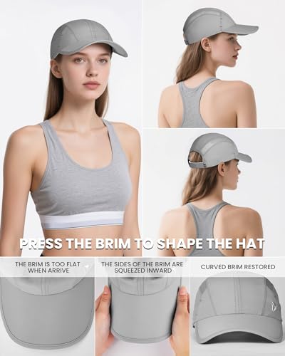 Image of YANIKY Quick-Dry Running Hat for Men & Women Cooling Hat UPF 50+ Thin Baseball Cap Lightweight Breathable Mesh Sport Hats