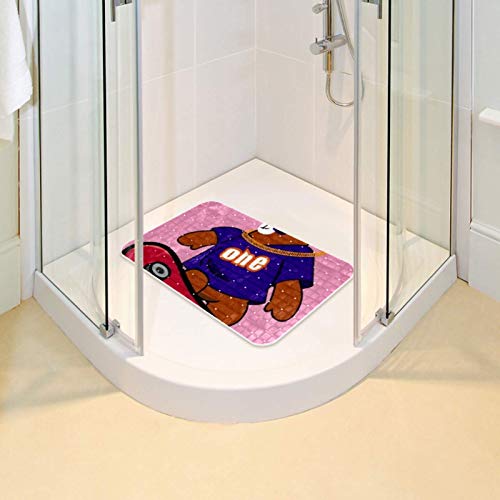 Tapis de bain bébé avec trous de drainage et ventouses stables - 7