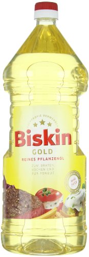 Frittieröl Biskin Gold Reines Pflanzenöl 4er Pack (4 x 2 l Flasche)