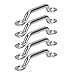 Yuecoom 10 Pcs Kayak Pad Eyes Kit, Top Strap Pad Eye Footman Loop, 316 Stainless Steel Footman's Loop for Boats, Kayaks