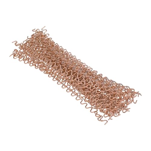 MagiDeal Dent Pulling Wavy Wires 50/100Pcs Copper-painted 33cm Portable Corrugated Welding Wires for Automotive Sheet Metal Repair, 50 PIECES