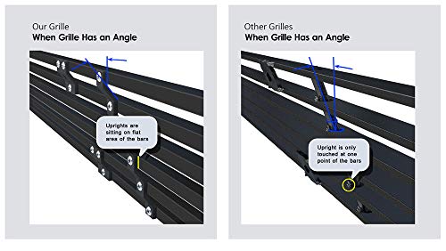 Image of APS Compatible with Nissan Murano 2003-2008 Lower Bumper Stainless Steel Black 8x6 Horizontal Billet Front Grill Grille Insert N66486J