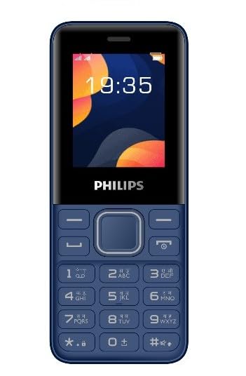 Image of Philips All-New E2103 Sleek & Stylish |Keypad Mobile with 1.77 inch Screen|1000 MAH Battery | 2030mm Speaker| Wireless FM | Bright Torch|Blue