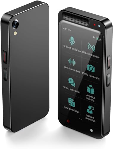 Language Translator Device No WiFi Needed, Two-Way Real Time Translator Device Upgraded ChatGPT, 138+ Languages Instant Translator, Offline&Text&Photo&Voice Translation for Travel Business Learning