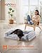 Feandrea FluffyHug Hundebett, Hundekissen Größe XL, Hundematte für mittelgroße und große Hunde, Hundesofa Noppenschaumstoff, Bezug abnehmbar und waschbar, 106 x 76 x 16 cm, Ombré-Grau PGW233G01V1