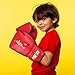 POZTEV Youth Boxing Gloves for Kids Ideal for Boxing, Kickboxing, Muay Thai, UFC, MMA - Beginner Junior Heavy Punching Bag Gloves for Children Sparring Training Martial Arts Mitts (Red,6oz)