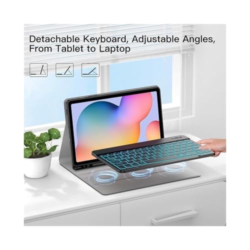 Kit clavier rétroéclairé pour Samsung Tab S6 Lite, idéal pour le télétravail