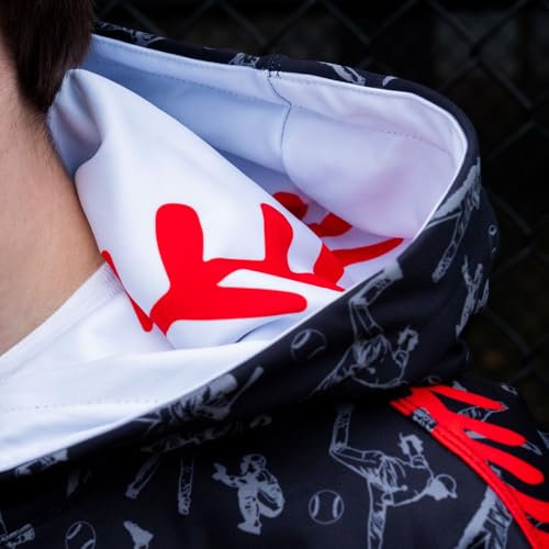 ChalkTalkSPORTS Baseball Lace-Up Hooded Sweatshirts | Gameday Hoodies | Youth & Adult Sizes4