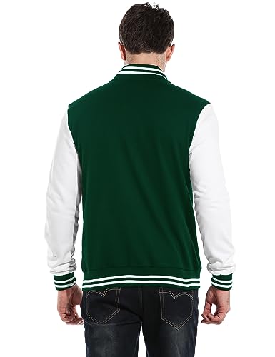 COOFANDY Men's Fashion Varsity Jacket Causal Slim Fit Cotton Letterman Baseball Bomber Jackets - Image 4