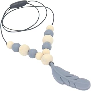 Toyvian Mordedor Infantil Colar De Bebê Mordedor Molar Brinquedo De Mastigar De Silicone Colar De Mordedor De Silicone Colar De Dentição Brinquedo Corrente De Bebê Com Pingente Colar De