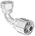 Eaton Weatherhead 08Z-A28 Low Carbon Steel WeatherGRIP Hose Crimp Fitting, 90 Degree Swivel, SAE 8 Hose Size x 1/2" Female For-Seal