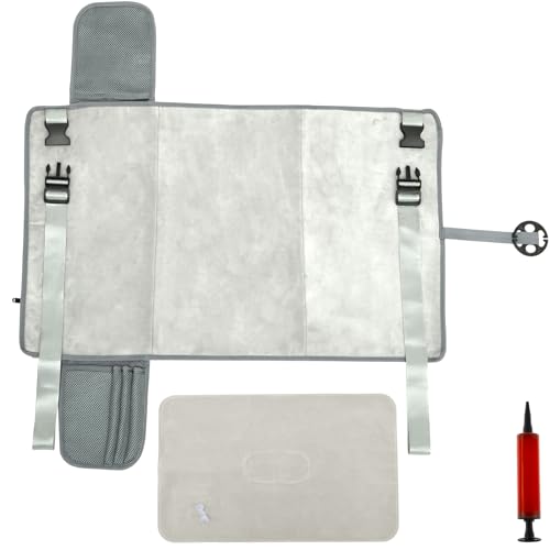 RVEFOT Toddler Airplane Bed, 2024 New Portable Kids Airplane Seat Extender, Comfortable Toddler Airplane Foot Rest, Multifunctional Baby Travel Essentials with Storage Bag