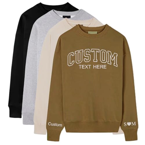 Custom Embroidered Sweatshirt Design Your Own, Personalized Embroidered Hoodie for Women Men, Personalized Gifts