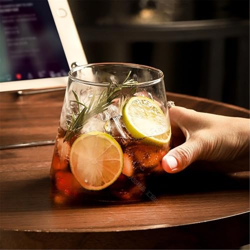 Verres à boire de taille moyenne, gobelets transparents sans pied - 5