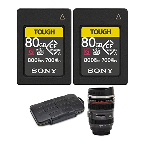Sony 80GB CFexpress ^CvA ^tV[Y (2pbN) ȃ[Xg[WL[P[XƃJY}O(4ACe)