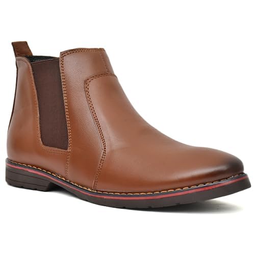 Shoe Glide || TAN Fancy Formal Boot Original Leather Shoes for Men (Brown). (8) (B0D8FKFDW5) Amazon Price History, Amazon Price Tracker