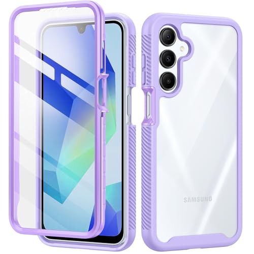 seacosmo Funda para Samsung Galaxy A16 5G/A16 4G/ A17, antigolpes, protección Completa de 360 Grados, Funda Samsung A26 5G Rugged Funda Galaxy A16/A17 con Protector de Pantalla Integrado, Morado