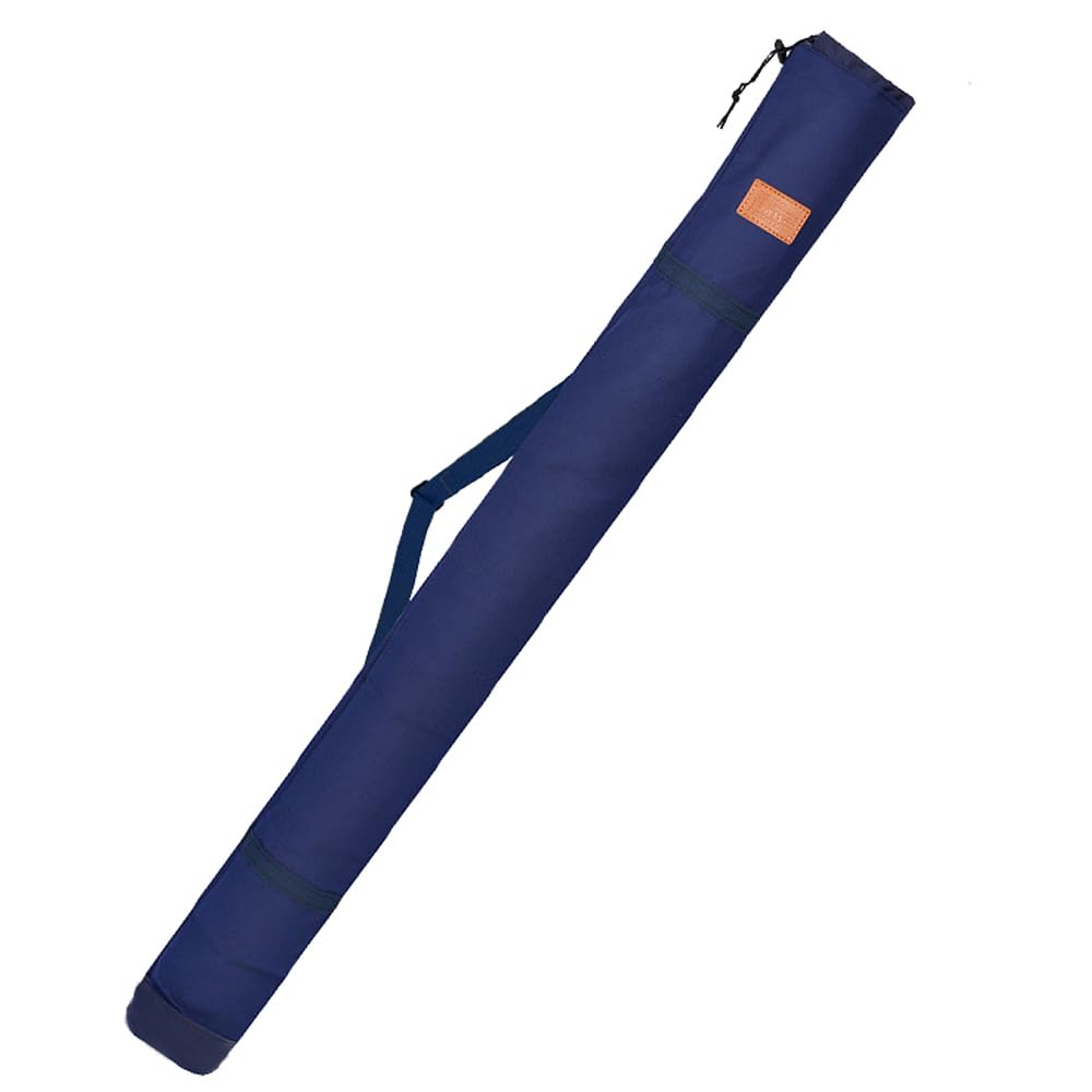 Fishing Rod Bag 120cm Portable Rod Case Multi-functional Fishing Rod Fishing Tackle Umbrella Storage Easy to Carry Foldable Blue/Beige blue 130cm