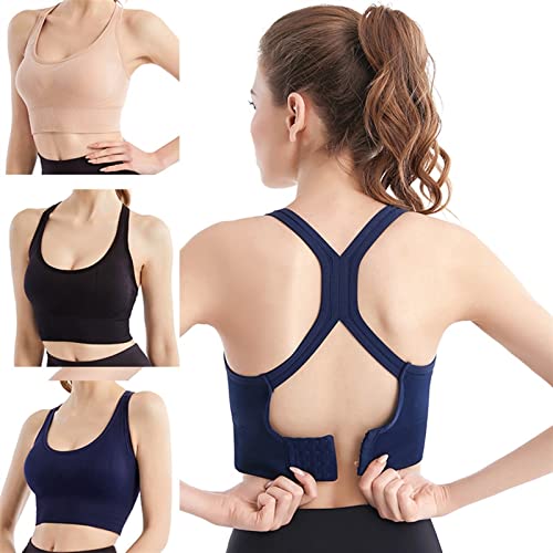 Sujetador deportivo para mujeres CADENABEAR top fitness transpirable negro copa desmontable M 3