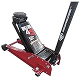 AFF Floor Jack, Dual Pump Hydraulic Car Lift System - 4 Ton Heavy Duty Capacity with Safety Bypass for Overload Prevention and Swivel Casters for Easy Movement, 400SS