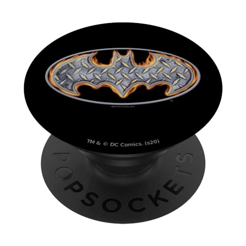Batman Steel Fire Shield PopSockets PopGrip Intercambiable