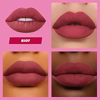 Lime Crime Velvetines Liquid Matte Lipstick, Riot (Red Brown) - Bold, Long Lasting Shades & Lip Lining - Stellar Color & High Comfort for All-Day Wear - Talc-Free & Paraben-Free