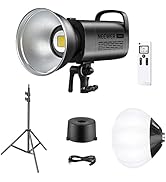 Neewer 150W 5600K LED Video Light, CB150 2.4G LED Video Lighting Kit with Light Stand/Bowens Moun...
