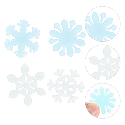 Calcomanías fluorescentes de pared 3D 200 piezas azul y blanco miniatura 7