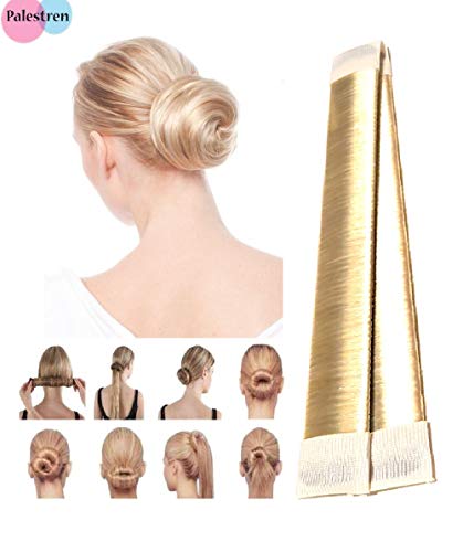 Female Hair Style Tool Hair Donut Bun Maker by PALESTREN ® Hairstyle Clip DIY Tool Doughnuts Hair Bun Maker Blonde Bun Clip
