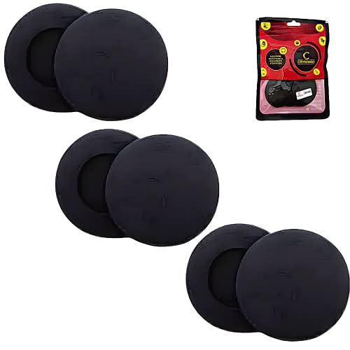 Crysendo Crystal Ear Muffs Headphone Cushion (50mm/5cm) 6Pcs 5mm Thick Replacement Earpads for Headphone Sponge Cover | High-Density Foam Ear Cushion for Headphones for Enhanced Comfort and Long Life