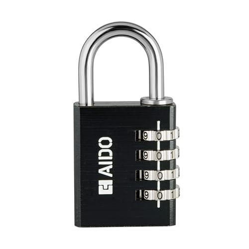 Image of AIDO 4-Digit Luggage Locks | 40mm Number Locks | Default Code 0000 | for Door, Suitcase, Travel Bags, Sports Bags & Backpacks | Small Combination Padlocks for Locker & Tool Box| 2 Yr Warranty