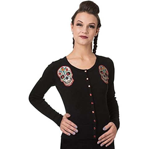 Banned Super Soft Sugar Skull Cardigan Cover