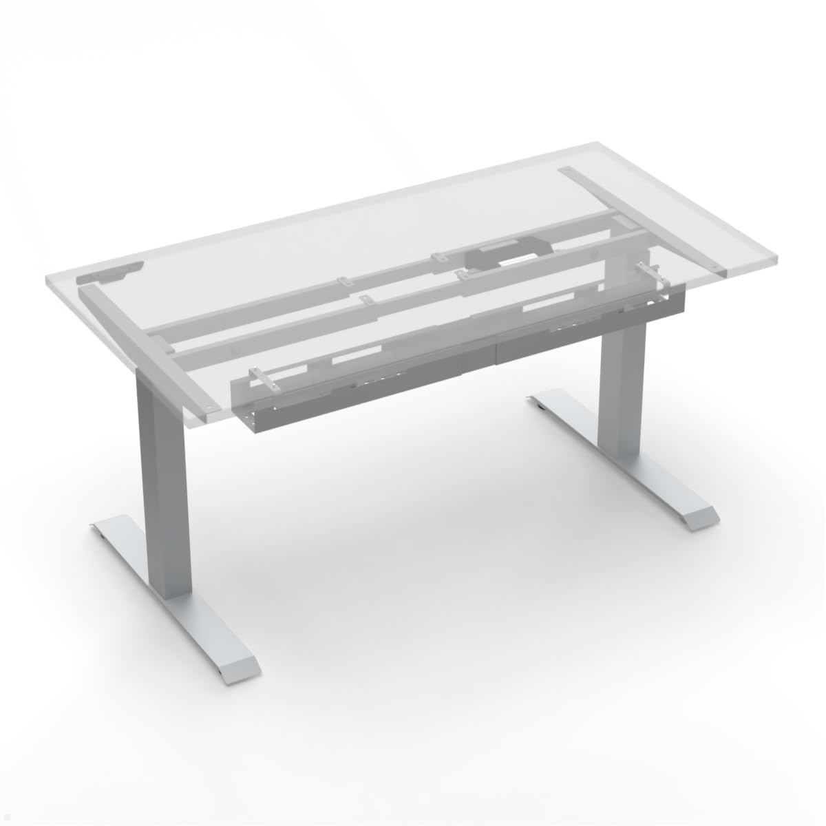 TKW006 Kabelwanne ausziehbar 1100-1700 mm (Silber)