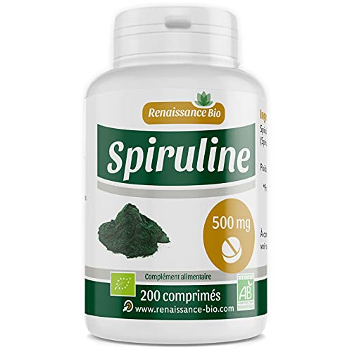 Spiruline Bio - 200 comprimés à 500 mg Cover