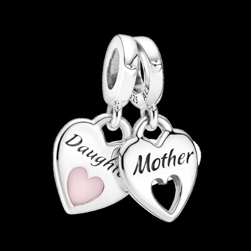 PANDORA Double Heart Split Dangle Charm - Compatible Moments - Jewelry for Women - Gift for Her Made with Sterling Silver & Enamel - With Gift Box2