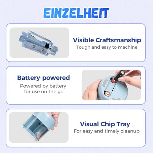 Electric Pencil Sharpener, Automatic Pencil Sharpener,Compatible Pen Diameter: 6.9Mmï¿½8Mm,Shape: Round, Triangular, Hexagonal (Pink)