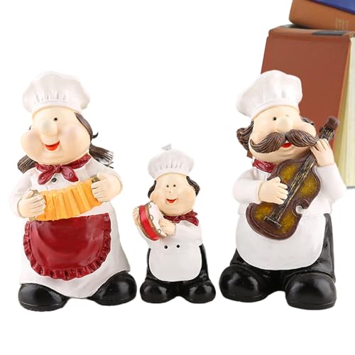 Figurines de chef et instrument de tenue pour resto et buffet