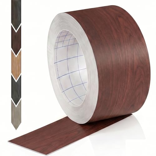 Image of GSCIT Club Wood Grain Repair Tape, 2.4 inch X 100ft Self Adhesive Cherry Grain Repair Patch for Tables, Chairs, Baseboards, Doors, Windows, Floors, Handicraft DIY.