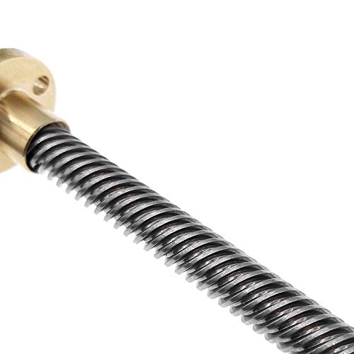 Lysee 3D Printer Parts & Accessories - Lead Screw T8 Linear Guide 3D Printers Parts Trapezoidal Screws with nut - (Color: 550mm with nut)