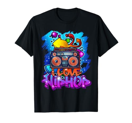 Regalo hiphop de graffiti music para chicos y niñas estilo libre Camiseta