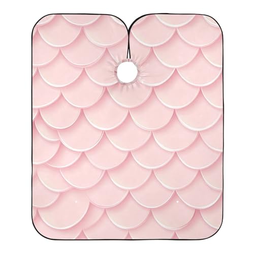 Hezely Mermaid Scales Hair Dye Cape, Barber Cape for Adults,Waterproof Salon Cape,Waterproof Hairdressing Styling Hair Cutting, 65