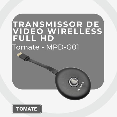 Transmissor de Vídeo Wireless HDMI FULL HD 1080p Alcance 30 Metros - Acompanha Receptor