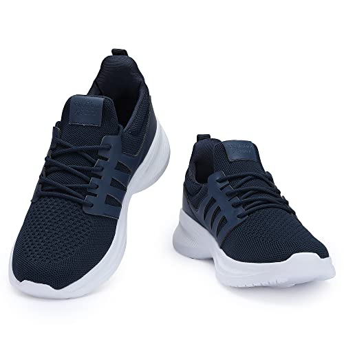 Image of Casbeam Mens Running Shoes Comfortable Lightweight Breathable Walking Shoes Lace-up Shoes Mesh Workout Casual Sports Shoes