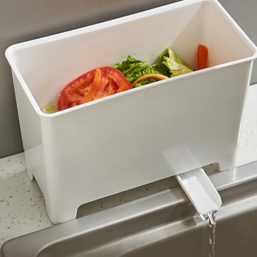 Cabilock 2 piezas de botes de basura para fregadero de cocina miniatura 3