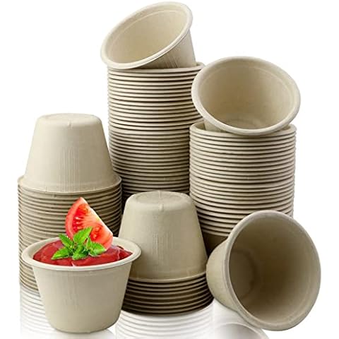 LeonBach Natural Bagasse Fiber Bowls (100 Pack) Cover