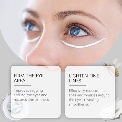 Bee-Venom Eye Cream, Eye Tightening Cream Instant, Bee-Venom Under Eye Cream for Dark Circles, Moisturising Cream for Eyes, Puffy Eyes Bags Under Eyes Treatment, Firming, Anti Wrinkles, Brightening - Image 3